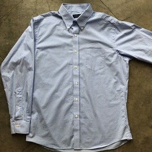 Never Worn Blue Gingham Button-Down